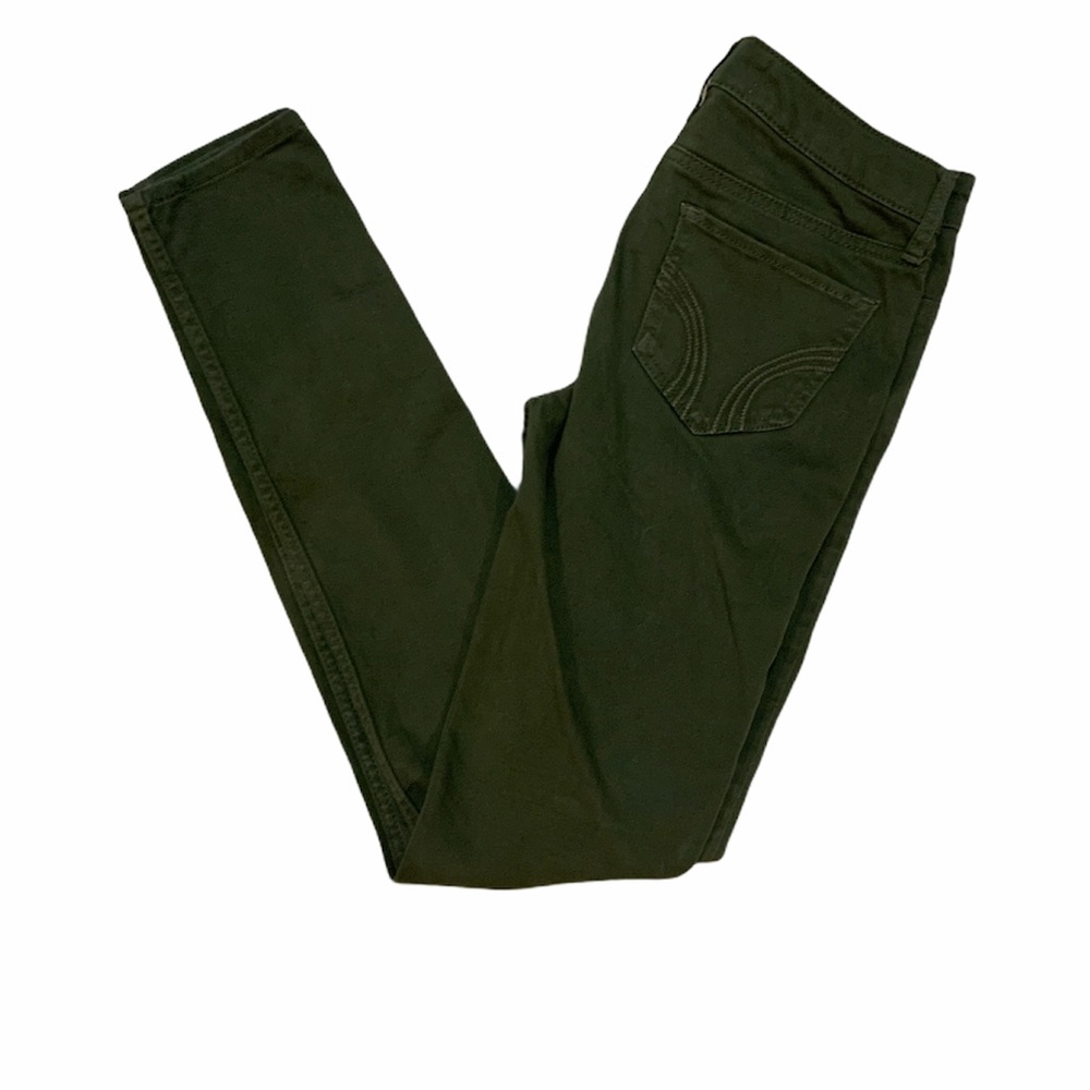 Navy green Hollister jeans. great condition; 3long